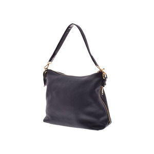 Prada Hobo Side Daino Leather Black Zip bag Vitello